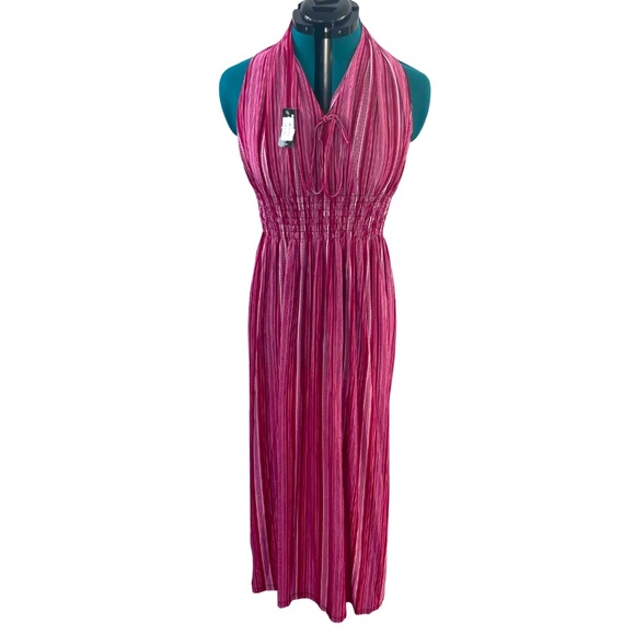 NWT JinSeMingXia Maxi Striped Dress (L) - Picture 1 of 12